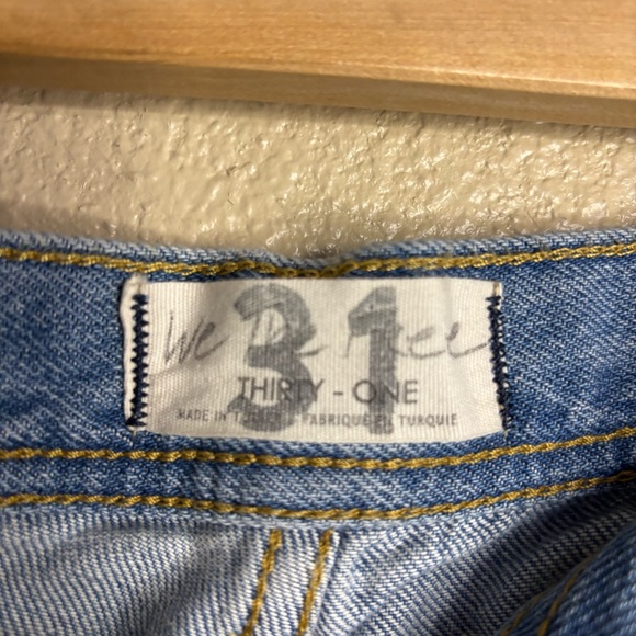 We The Free by Free People Womens Size 31 Maggie Straight Leg Mid Rise Jeans - Picture 4 of 11